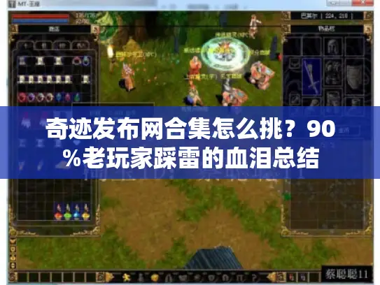 奇迹发布网合集怎么挑？90%老玩家踩雷的血泪总结