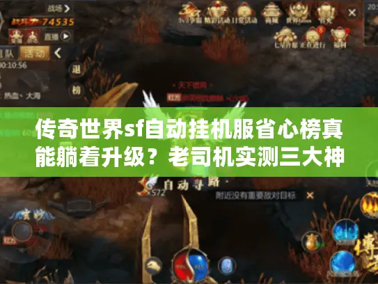 传奇世界sf自动挂机服省心榜真能躺着升级？老司机实测三大神服
