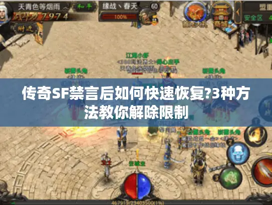 传奇SF禁言后如何快速恢复?3种方法教你解除限制 传奇SF禁言后如何快速恢复?3种方法教你解除限制