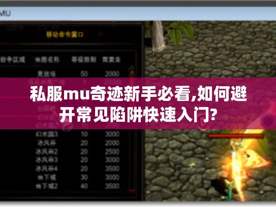 私服mu奇迹新手必看,如何避开常见陷阱快速入门?