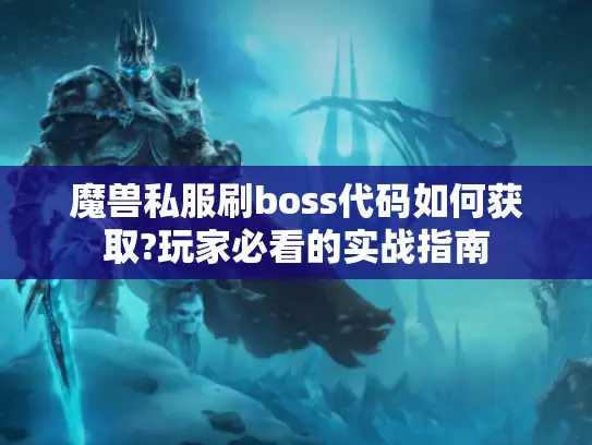 魔兽私服刷boss代码如何获取?玩家必看的实战指南