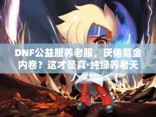 DNF公益服养老服，厌倦氪金内卷？这才是真·纯绿养老天堂！