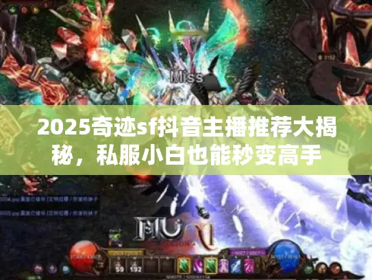 2025奇迹sf抖音主播推荐大揭秘，私服小白也能秒变高手