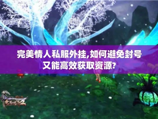 完美情人私服外挂,如何避免封号又能高效获取资源?