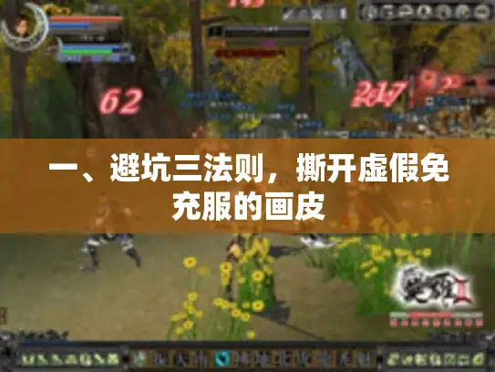 一、避坑三法则，撕开虚假免充服的画皮