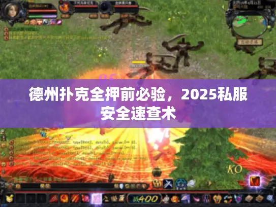 德州扑克全押前必验，2025私服安全速查术