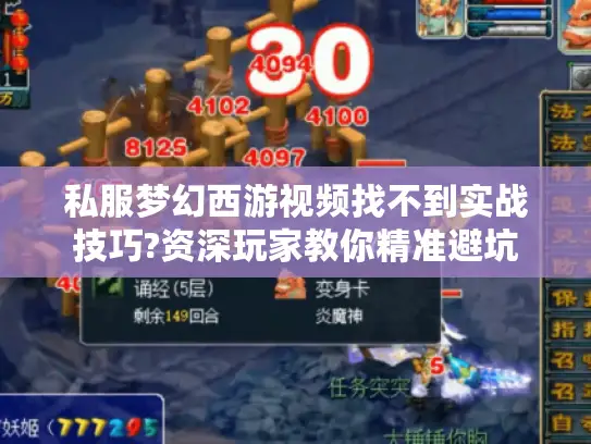 私服梦幻西游视频找不到实战技巧?资深玩家教你精准避坑 私服梦幻西游视频找不到实战技巧?资深玩家教你精准避坑