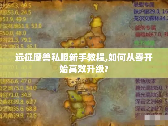 远征魔兽私服新手教程,如何从零开始高效升级?