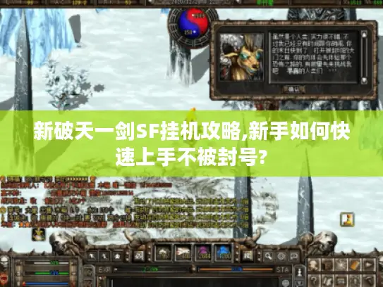 新破天一剑SF挂机攻略,新手如何快速上手不被封号? 新破天一剑SF挂机攻略,新手如何快速上手不被封号?