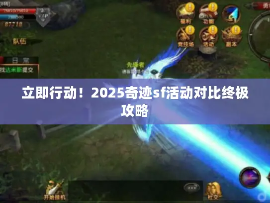 立即行动！2025奇迹sf活动对比终极攻略