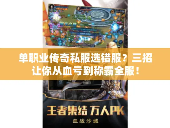 单职业传奇私服选错服?三招让你从血亏到称霸全服! 单职业传奇私服选错服?三招让你从血亏到称霸全服!