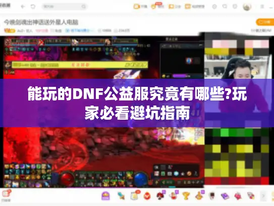能玩的DNF公益服究竟有哪些?玩家必看避坑指南
