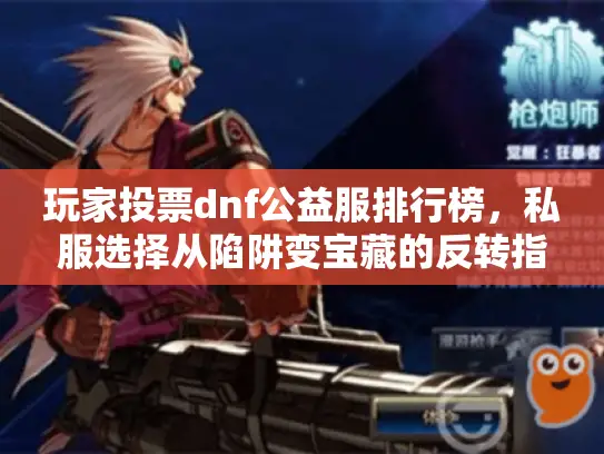 玩家投票dnf公益服排行榜，私服选择从陷阱变宝藏的反转指南