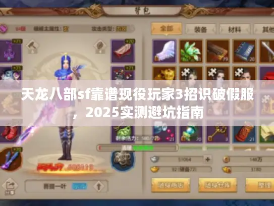 天龙八部sf靠谱现役玩家3招识破假服,2025实测避坑指南 天龙八部sf靠谱现役玩家3招识破假服,2025实测避坑指南