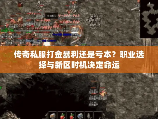传奇私服打金暴利还是亏本？职业选择与新区时机决定命运