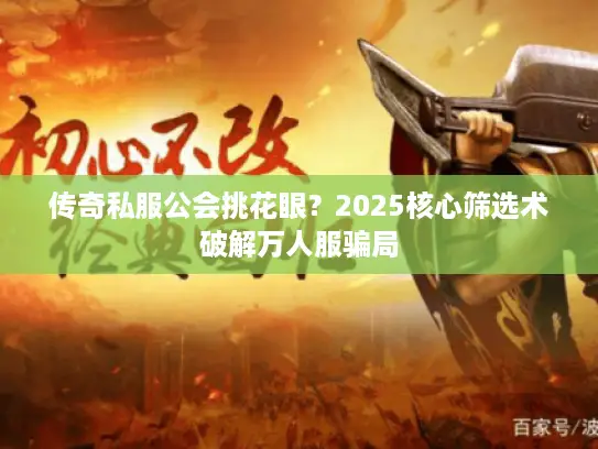 传奇私服公会挑花眼？2025核心筛选术破解万人服骗局