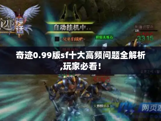 奇迹0.99版sf十大高频问题全解析,玩家必看! 奇迹0.99版sf十大高频问题全解析,玩家必看!