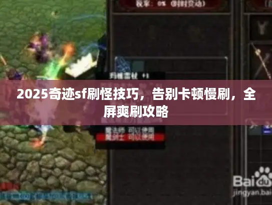 2025奇迹sf刷怪技巧，告别卡顿慢刷，全屏爽刷攻略