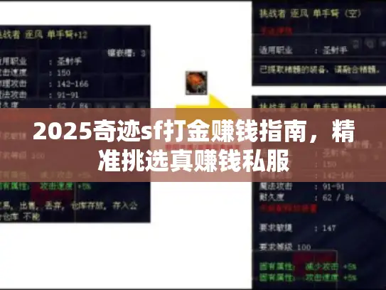 2025奇迹sf打金赚钱指南，精准挑选真赚钱私服