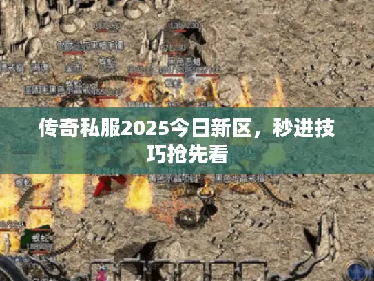 传奇私服2025今日新区，秒进技巧抢先看