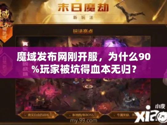 魔域发布网刚开服，为什么90%玩家被坑得血本无归？