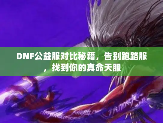 DNF公益服对比秘籍，告别跑路服，找到你的真命天服