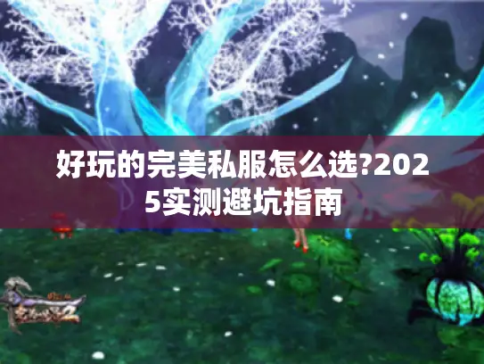 好玩的完美私服怎么选?2025实测避坑指南