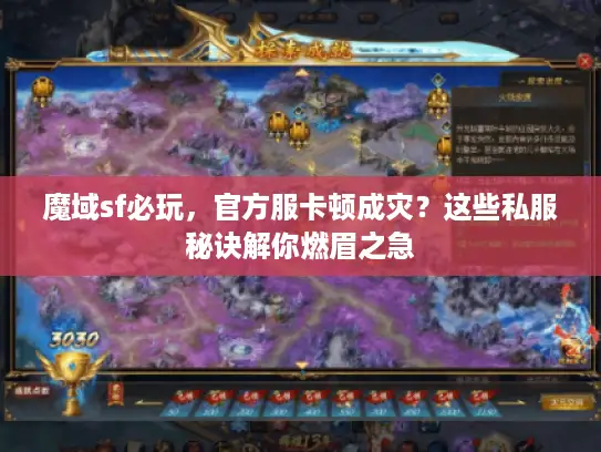 魔域sf必玩，官方服卡顿成灾？这些私服秘诀解你燃眉之急