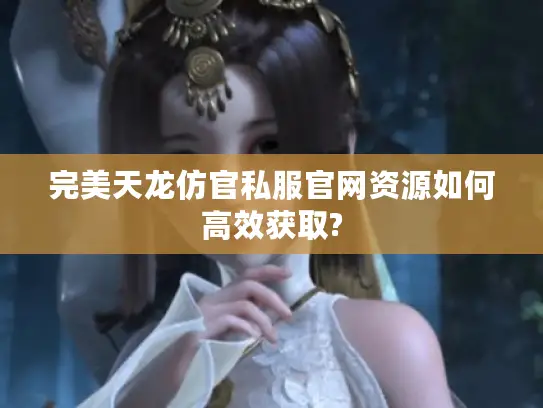 完美天龙仿官私服官网资源如何高效获取?