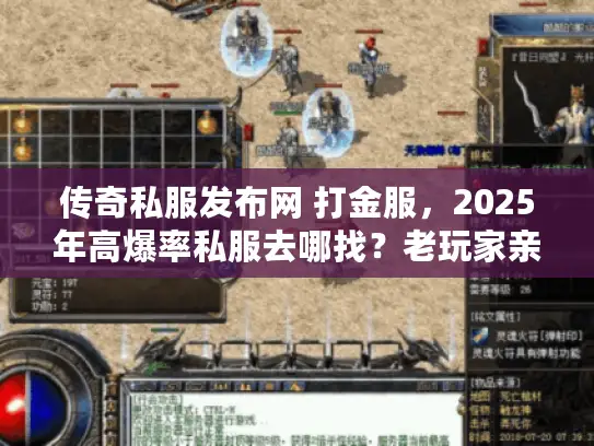 传奇私服发布网 打金服,2025年高爆率私服去哪找?老玩家亲测避坑指南 传奇私服发布网 打金服,2025年高爆率私服去哪找?老玩家亲测避坑指南
