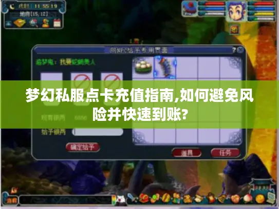 梦幻私服点卡充值指南,如何避免风险并快速到账?
