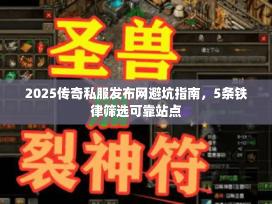2025传奇私服发布网避坑指南，5条铁律筛选可靠站点
