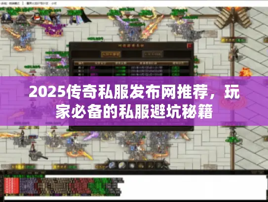 2025传奇私服发布网推荐，玩家必备的私服避坑秘籍