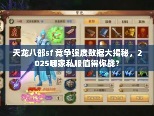 天龙八部sf 竞争强度数据大揭秘，2025哪家私服值得你战？