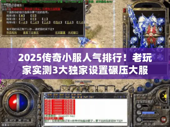 2025传奇小服人气排行！老玩家实测3大独家设置碾压大服