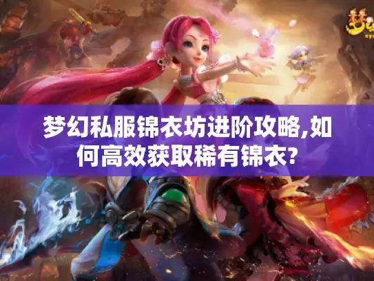 梦幻私服锦衣坊进阶攻略,如何高效获取稀有锦衣?