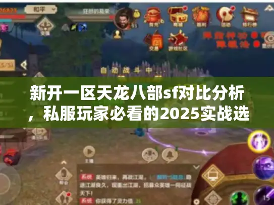 新开一区天龙八部sf对比分析，私服玩家必看的2025实战选择技巧