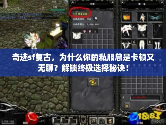 奇迹sf复古,为什么你的私服总是卡顿又无聊?解锁终极选择秘诀! 奇迹sf复古,为什么你的私服总是卡顿又无聊?解锁终极选择秘诀!