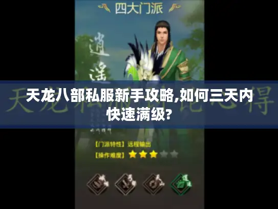 天龙八部私服新手攻略,如何三天内快速满级?