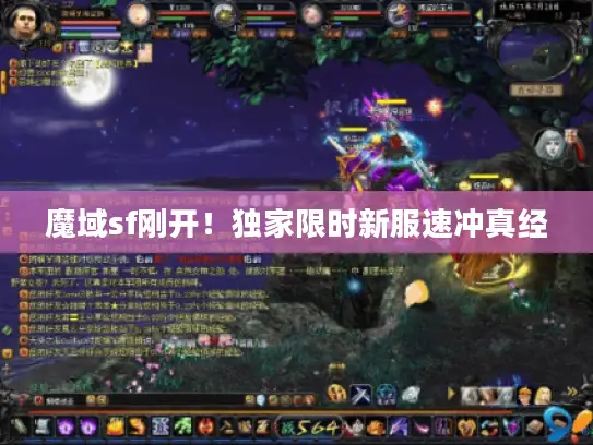魔域sf刚开！独家限时新服速冲真经