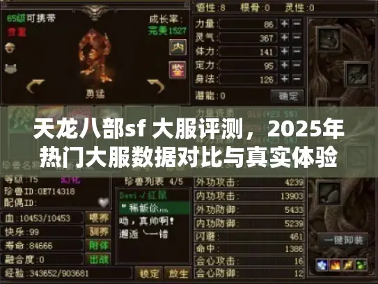 天龙八部sf 大服评测，2025年热门大服数据对比与真实体验分析
