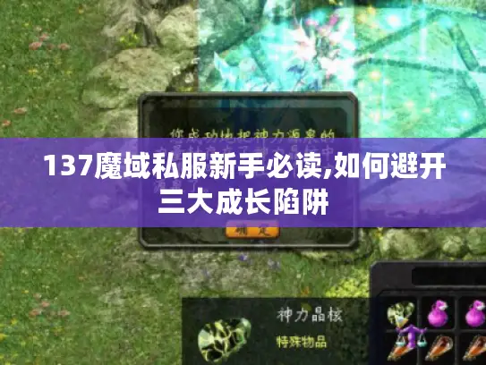 137魔域私服新手必读,如何避开三大成长陷阱