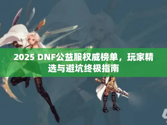2025 DNF公益服权威榜单，玩家精选与避坑终极指南