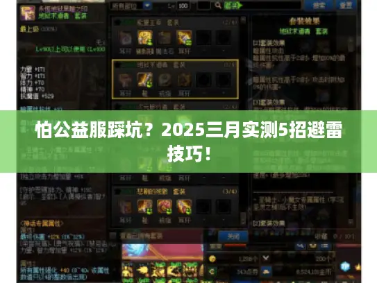 怕公益服踩坑？2025三月实测5招避雷技巧！