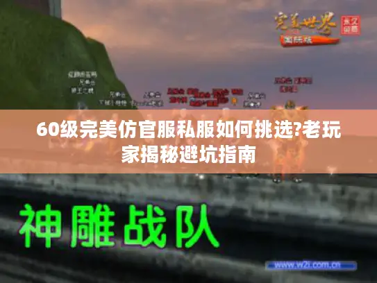 60级完美仿官服私服如何挑选?老玩家揭秘避坑指南 60级完美仿官服私服如何挑选?老玩家揭秘避坑指南