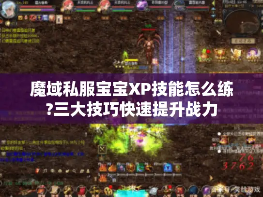 魔域私服宝宝XP技能怎么练?三大技巧快速提升战力