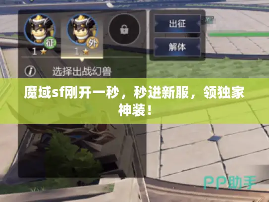 魔域sf刚开一秒，秒进新服，领独家神装！