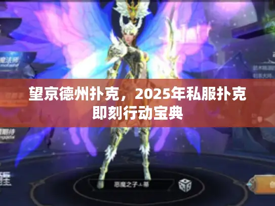 望京德州扑克，2025年私服扑克即刻行动宝典