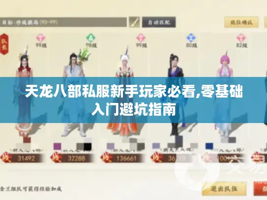 天龙八部私服新手玩家必看,零基础入门避坑指南