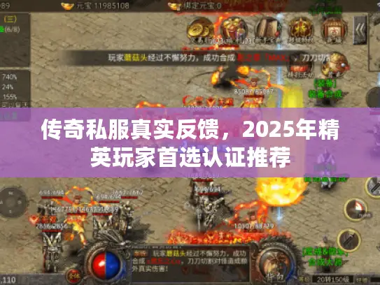 传奇私服真实反馈，2025年精英玩家首选认证推荐